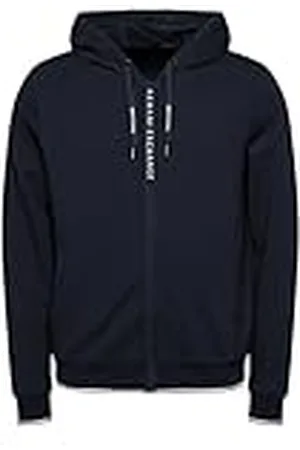 Armani Exchange Herrlogotyp dragkedja huva med dragkedja, , L