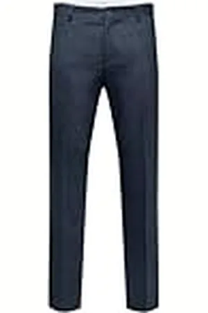SELECTED Mäns SLHSLIM-TIMELOGAN Blue STRUC TRS B NOOS byxor, himmelscaptain/detalj: struktur, 94