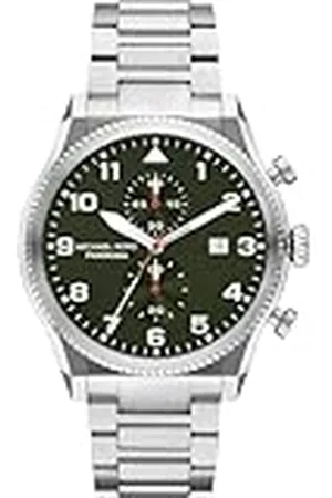 Michael Kors Panorama Herr Klocka, kvartsurverk med armband i rostfritt stål eller läder, , 44MM
