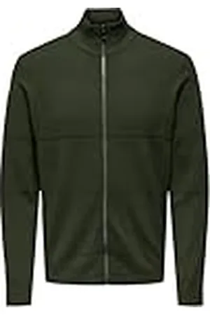 Only & Sons Onsmalik Reg 12 stift dragkedja kofta stickad, , 3XL