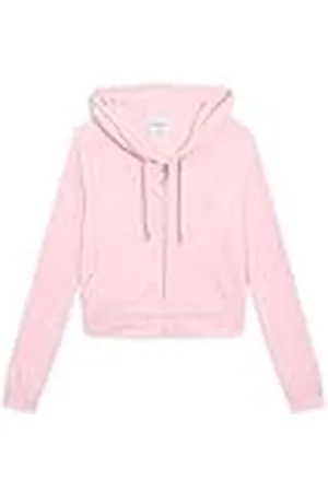 Juicy Couture Madison huvtröja för kvinnor, sweatjacka med huva och dragkedja av velour huvtröja, , XS