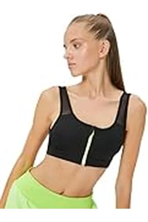 Koton Dam tjock strappy dragkedja detalj sport bh, , M