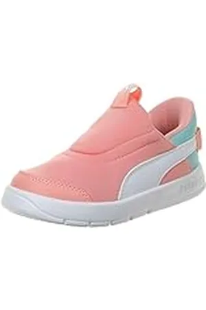 PUMA Unisex Baby COURTFLEX V3 SLIPTECH INF sneakers, Rosa frukt vit säker sjö, 8 UK barn, Rosa frukt vit säker sjö, 25 EU