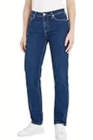 Tommy Hilfiger Klassiska raka Rw denimbyxor för kvinnor, , 31W x 32L