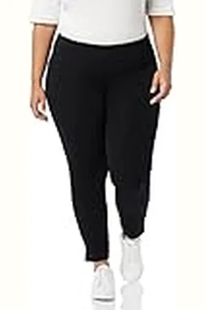 Amazon Dam Slim-Fit Bi-Stretch Sidodragkedja Ankelbyxor, , 2