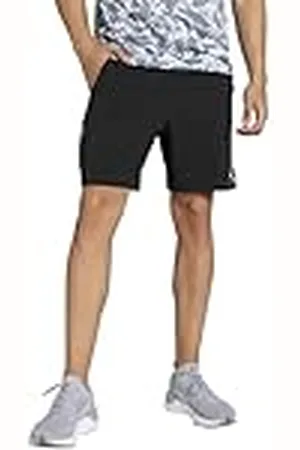 PUMA Unisex vävda shorts, Black-q1 Print, XL