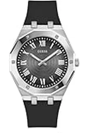 Guess Män analog kvartsklocka med silikonrem GW0663G1, , Klassisk