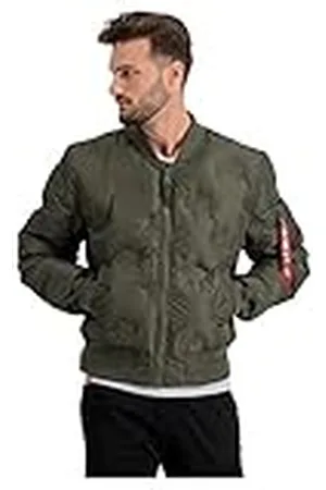 Alpha Industries Unisex Ma-1 Emb. Buffert-logotyp öppen, , S, , S
