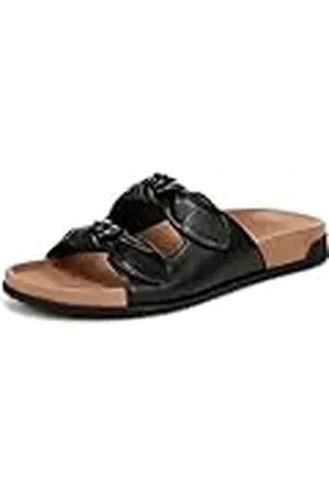 Vionic Kvinnors Elara platt sandal, svart TMB läder, 5,5 UK, , 38.5 EU