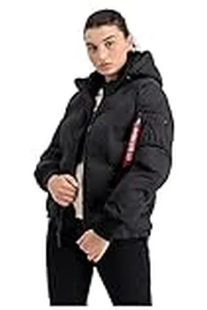 Alpha Industries Hooded Logo Puffer Vinterjacka för damer