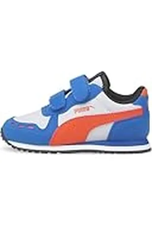 PUMA Unisex Baby Cabana Racer Sl 20 V Inf sneakers, White Cherry Tomato, 21 EU