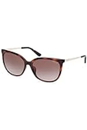 Guess GU00150-H52F59 brun plast fyrkantig hel kant kvinnor UV-skydd solglasögon, , 59