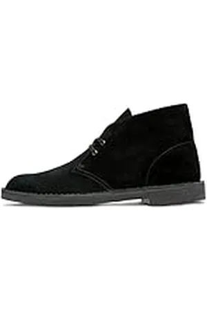 Clarks Bushacre 2 Chukka-kängor för män, Svart mocka, 43 EU