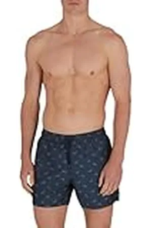 Emporio Armani Man All Over Jacquard Mid Boxer Blå XL, , XL