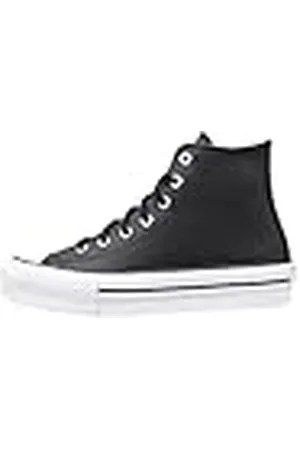 Converse Chuck Taylor All Star Lift Platform Läder Sneaker Nero Da Bambino A01015C, , 13.5 UK