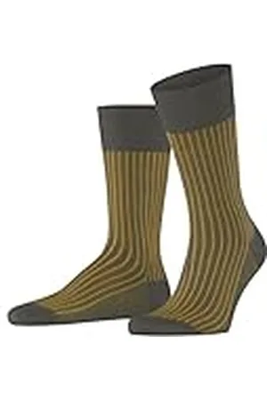 Falke Herr strumpor Oxford Stripe M SO bomull mönstrade 1 par, , 41–42, , 41-42 EU