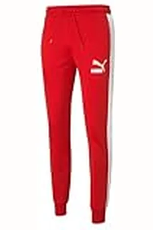 PUMA Mens Iconic T7 Track Pants Pt, Size: Medium, Color: High Risk Red