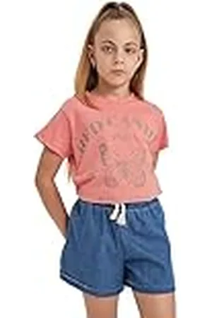 DeFacto T-shirt för flickor – moderiktig och trendig t-shirt för snygga flickor – t-shirts, kläder för flickor, , 9-10 år