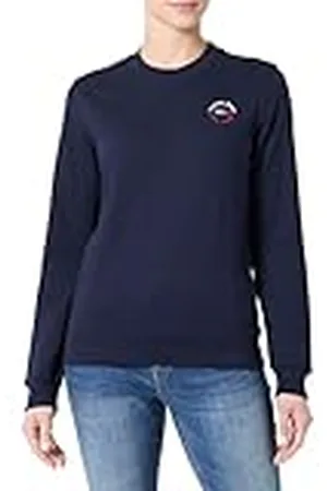 Tommy Hilfiger Kvinnor TJW REG ESSENTIELL LOGO 2 CREW pullover tröja, blå, XS, , XS