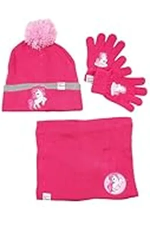 Disney Enhörning flicka snood handskar, vinterset för barn, enhörningsdesign, komfort och värme, , Taille unique