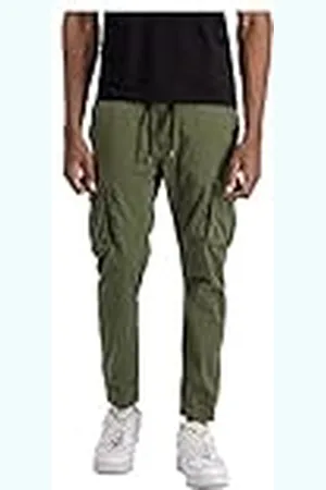 Alpha Industries Fritidsbyxor i bomullstwill för män
