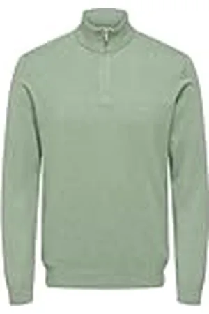 Only & Sons Onsloui Reg 12 Mel halv dragkedja stickad Noos, , XXL