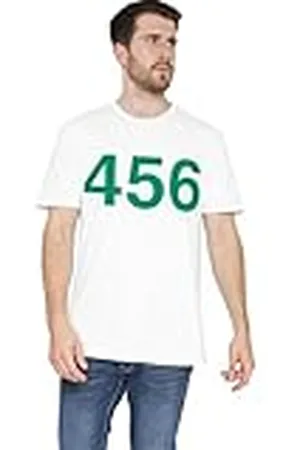 Squid Game Player 456 unisex t-shirt, vit, XXXXX-Large, , 5XL