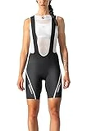 Castelli Mycket snabba 3 bibshorts för kvinnor, cykelbyxor, svart/silver, L