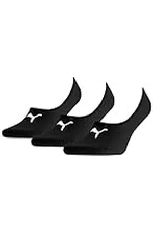 PUMA Unisex Footie strumpa (3-pack), svart, 46 EU