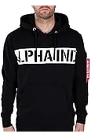 Alpha Industries Huvtröja med tryck och randig huvtröja, , M