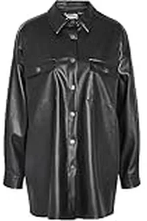 Noisy May NMFLANNY L/S oversize PU tröja NOOS, , XS