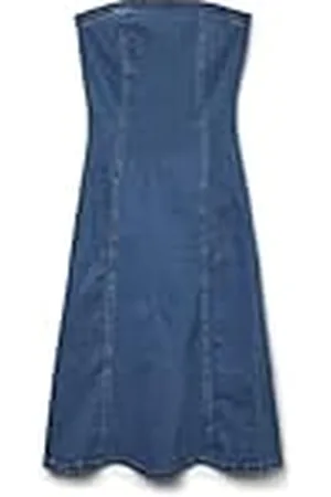 VERO MODA Dam Vmailey Sl Bandeau ankel DNM Dressvi3488, , L
