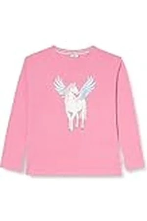 Salt & Pepper Flickor L/S enhörning glitter t-shirt, , 92-98