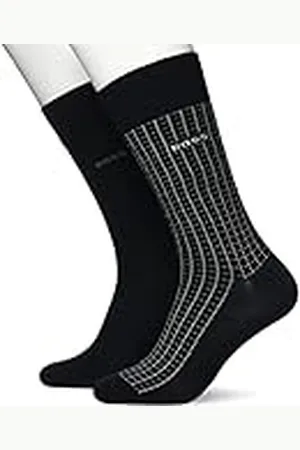 HUGO BOSS Herr 2P RS Minicheck CC Regular_Socks, , 39–42