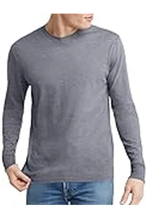 Hanes Original långärmad T-shirt för män, lätt Tri-Blend Jersey T-shirt för män, tillgänglig i lång, , M