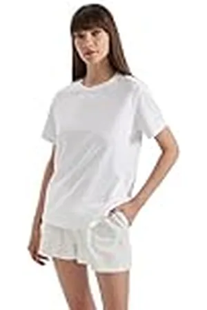 DeFacto Damer oversize crop tops – klassisk baströja för kvinnor – bekväm oversize skjorta för kvinnor, , XXL