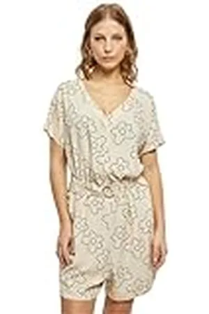 Urban classics Dam kort viskos bälte overall t-shirt, , 4XL