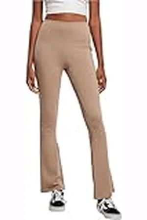 Urban classics Dam, ekologisk stretch, jersey, bootcut, leggings, yogabyxor, softtaupe, 4XL, , 4XL