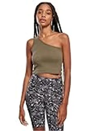 Urban classics Damer kort sport topp damer skuren asymmetrisk tank topp, , S