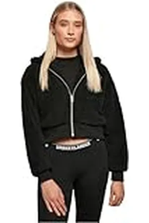 Urban classics Dam damer kort överdimensionerad sherpajacka jacka, , 5XL
