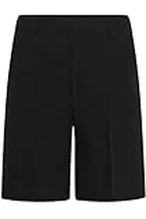 Kaffe Kvinnors shorts raka ben mitten midja dragkedja fastande vanlig passform, , 42