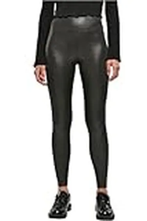 Urban classics Kvinnors damer hög midja glamour leggings yoga byxor, svart färg, XXL, , XXL