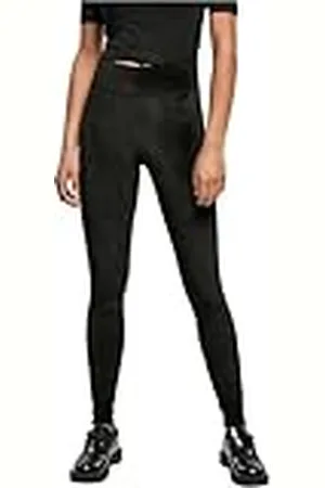 Urban classics Damleggings, hög midja, byxor av sammetstyg med hög elastisk linning, sammet, fritidsbyxor, yoga, streetwear, byxor, storlek XS till 5XL, , XS