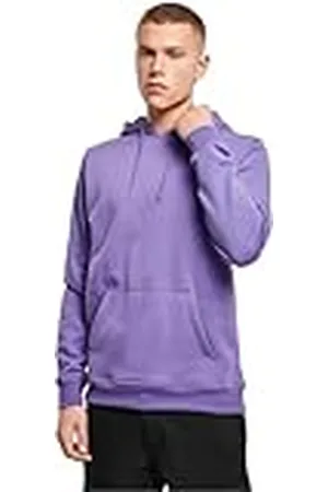 Build Your Brand Bygg ditt varumärke herr tung huvtröja med huva, Lila (ultraviolett 01459), XXL