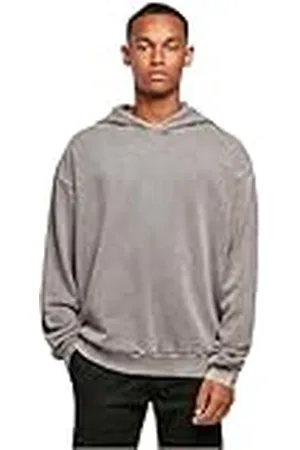 Build Your Brand Acid Washed Oversized Hoody Huvtröja, , M
