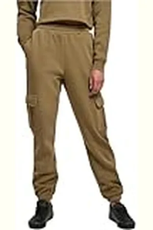 Urban classics Dam hög midja cargo sweatpants träningsbyxor, , 4XL