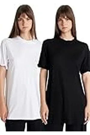 DeFacto Damer oversize crop tops – klassisk baströja för kvinnor – bekväm oversize skjorta för kvinnor, , M