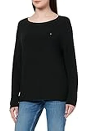 Tommy Hilfiger Dam CO CARDI FINA GG LS BOAT-NK SWT WW0WW44975, svart, XXL, , XXL