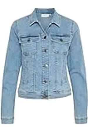 Kaffe Dam casual jacka långärmad vanlig passform kavicky jeans jacka, , 32