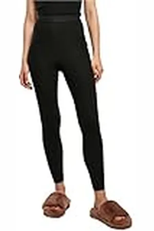Urban classics Damleggings, ribbstickade leggings, yogabyxor, , S, , S
